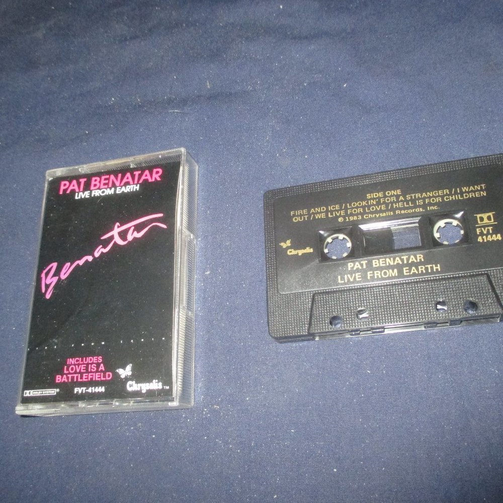 Pat Benatar - Live from Earth on cassette (Chrysalis Records, 1983)
